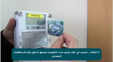 5 أخطاء.. تسبب في نفاد رصيد عداد الكهرباء مسبق الدفع رغم الاستهلاك المعتدل